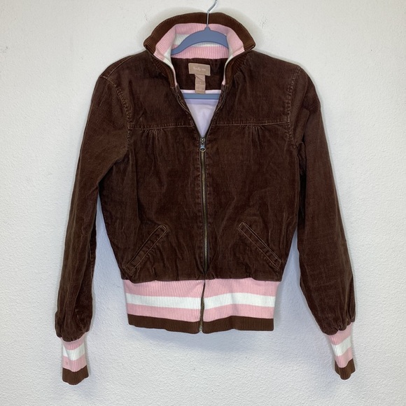 Twenty One Corduroy Bomber Jacket Size Small - Picture 4 of 11